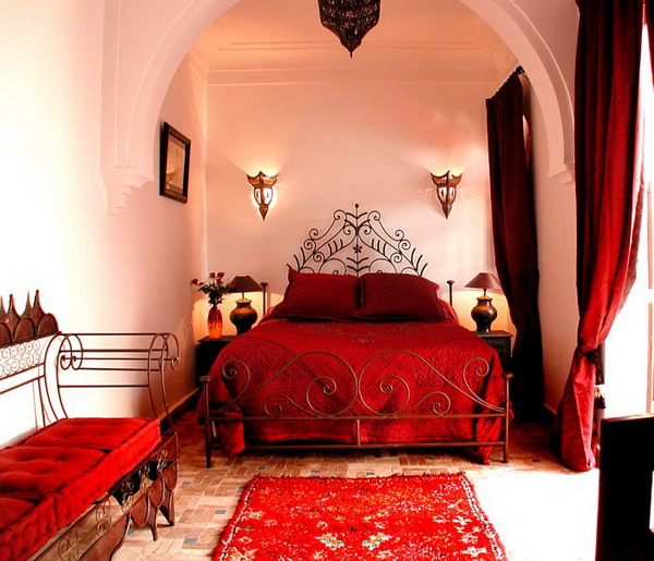 марокканский стиль в интерьере спальни